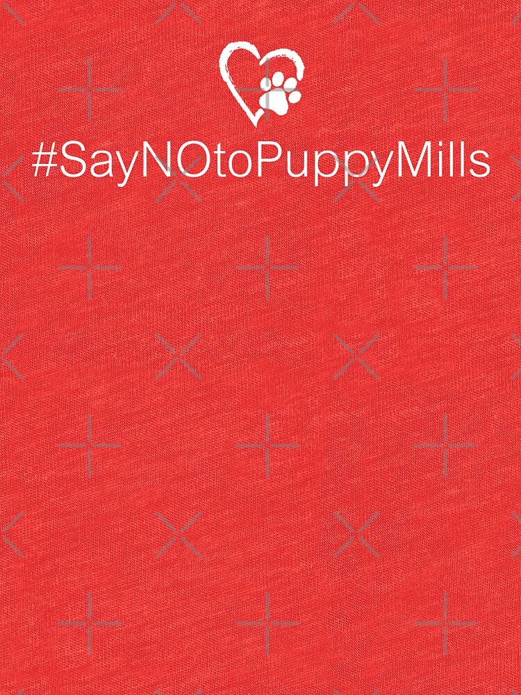 Hashtag #SayNOtoPuppyMills • Pawprint Heart by rescuedogs101