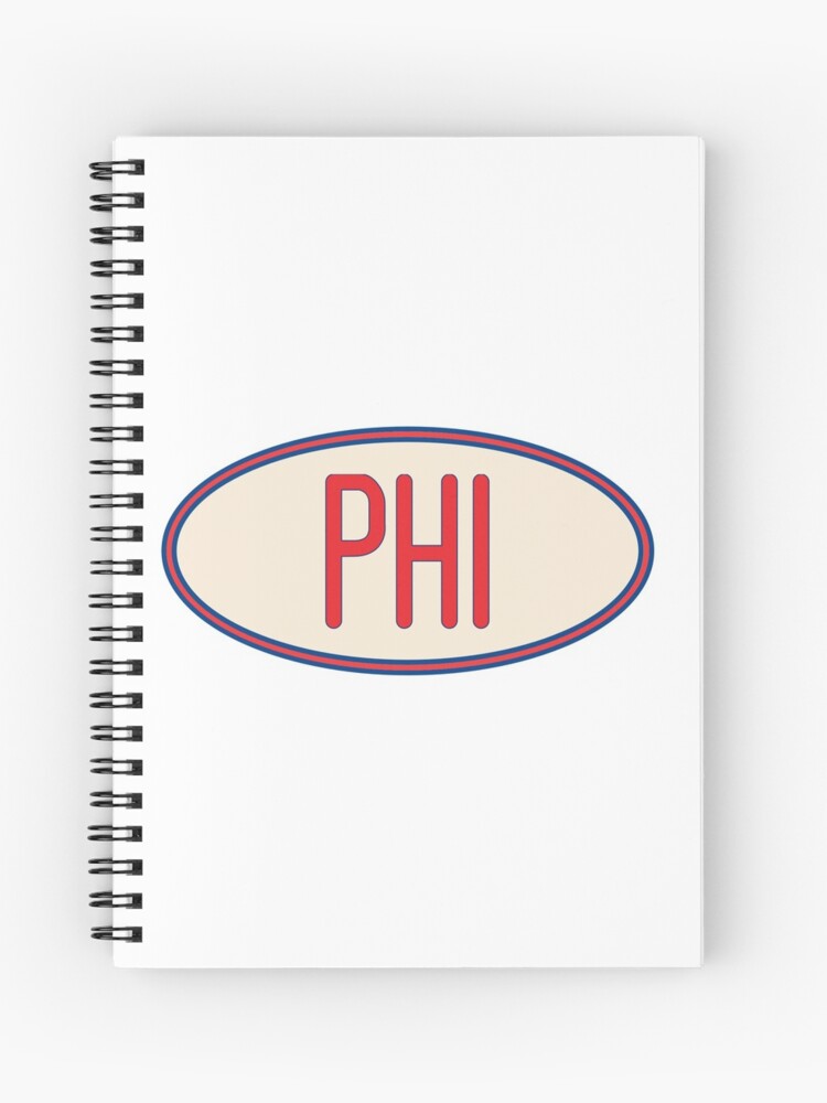 Cahier A Spirale Philadelphia Phillies Remplacant Phi Oval Par Gracesgraphics Redbubble