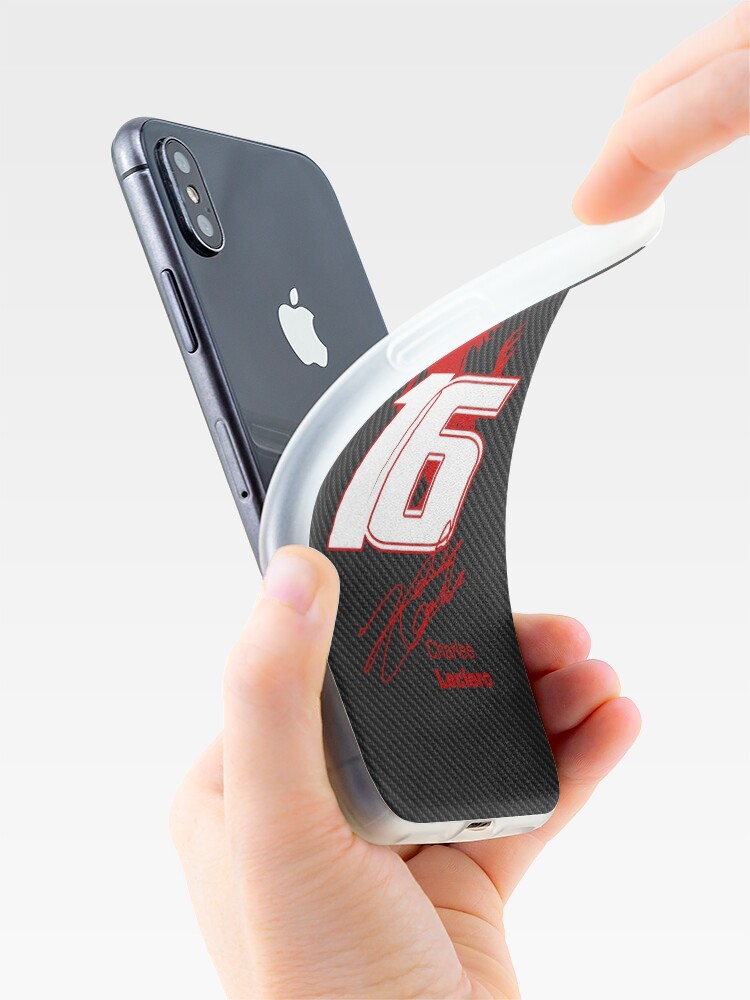 Alternate view of 2020 Charles Leclerc Carbon fiber edition iPhone Case & Cover