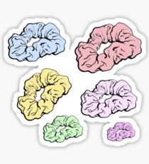 bunte Scrunchie-Packung Sticker