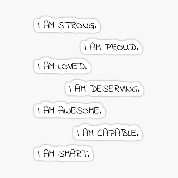 Item preview, Affirmation Sticker Pack designed and sold by tristahx.