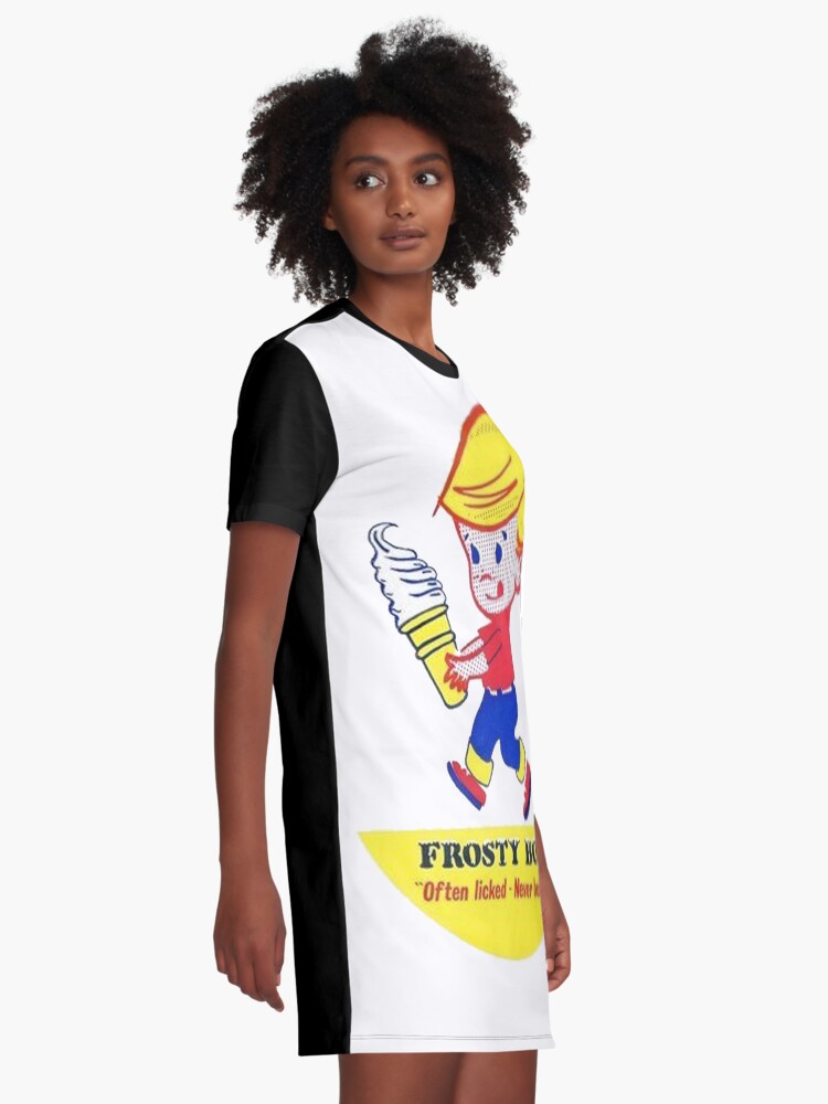Alternate view of Frosty Boy Ice Cream Graphic T-Shirt Dress