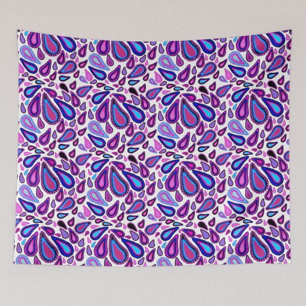 Item preview, Retro paisley moody hues - a fun design with funky vibes - get your paisley on! designed and sold by innerspectrum.