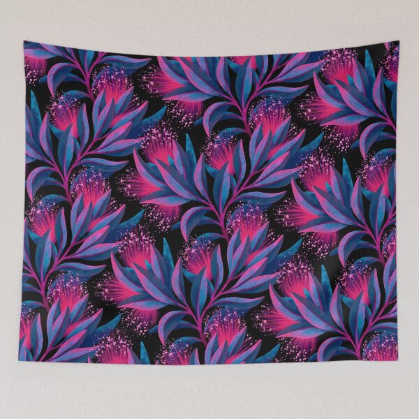 Item preview, Pohutukawa - Pink / Blue designed and sold by Andrea Muller.