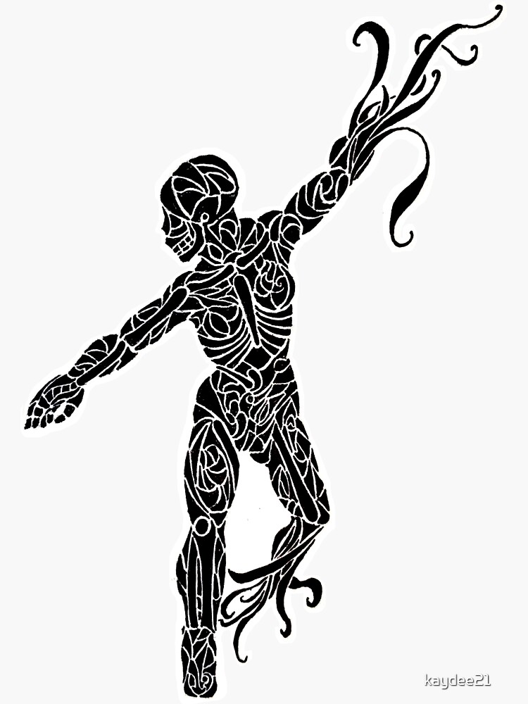 "Exoskeleton" Sticker by kaydee21 Redbubble