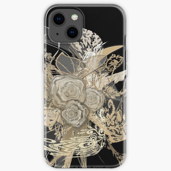 50 shades of lace Gold black by mjvision iPhone Soft Case