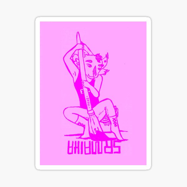 "Brush with Life" Sticker for Sale by aikacooncat Redbubble