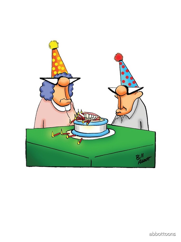 Coque Iphone Drole Anniversaire Gateau Dentiers Cartoon Humour Par Abbottoons Redbubble
