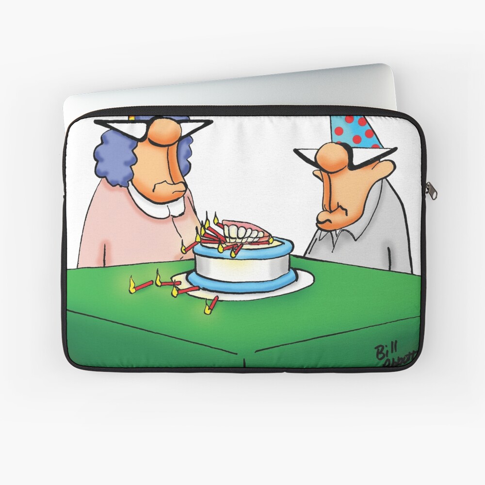 Coque Iphone Drole Anniversaire Gateau Dentiers Cartoon Humour Par Abbottoons Redbubble