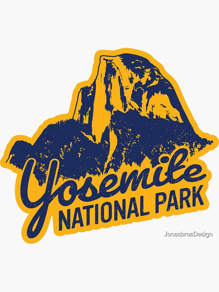 Thumbnail 3 of 3, Sticker, Yosemite National Park designed and sold by JonesbrosDesign.