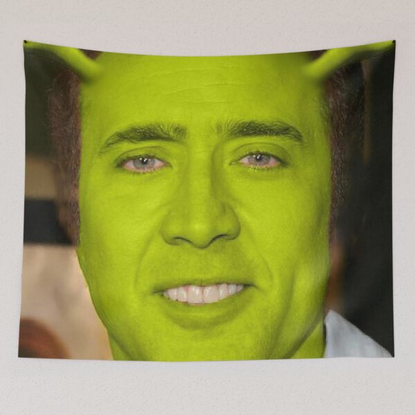 Item preview, Nicolas Cage as Shrek designed and sold by David Buhr.