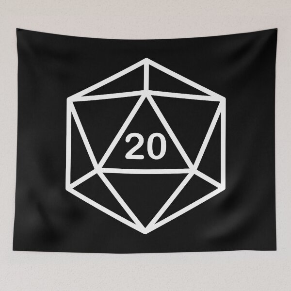 Item preview, d20 (White) designed and sold by lurchmerch.