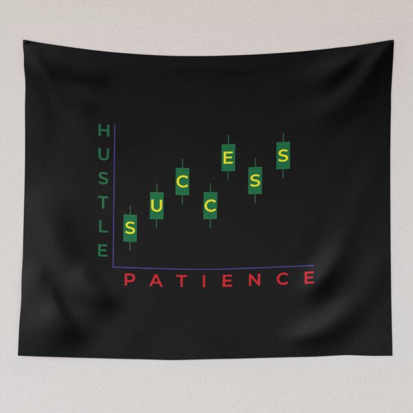Item preview, Hustle, Patience, Success - Trader, Stock Market  designed and sold by Akram96.