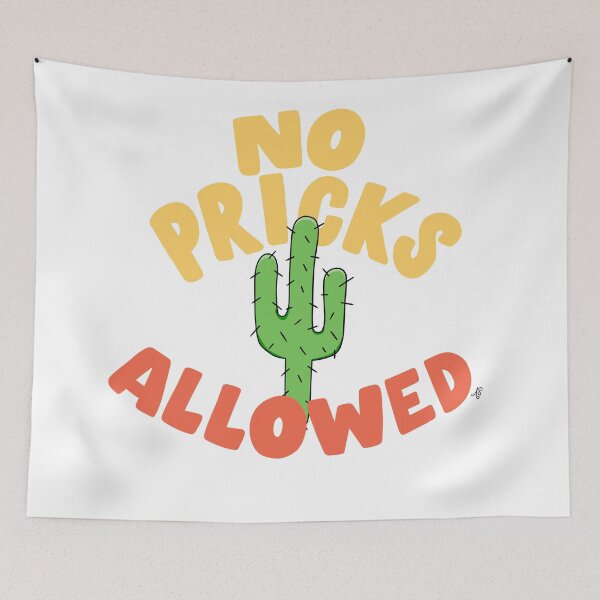 Item preview, No Pricks Allowed designed and sold by Ashley Santoro Draws.