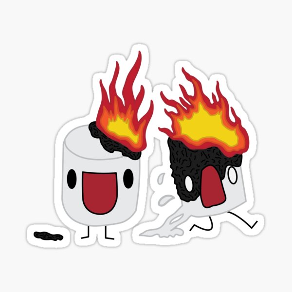 Funny Evil Roasted Marshmallow Classic Round Sticker Zazzle, 41% OFF