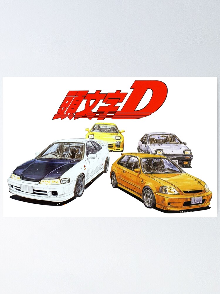 Initial D Honda Lead Poster By Scenicdriver87 Redbubble