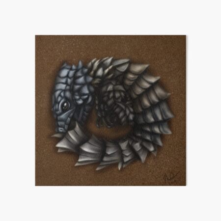 Girdled Armadillo Lizard Art Board Print