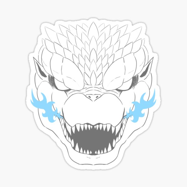 Item preview, Gray Dragon Blue Flame designed and sold by Creacher Preature Creates.