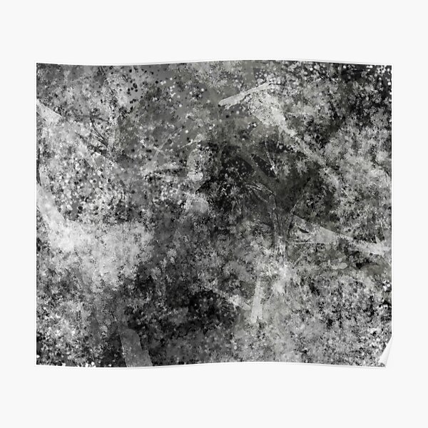 BW Marble FashionWear Design Poster