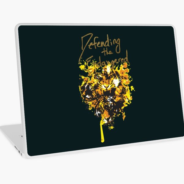 Defending the Endangered - Tiger Logo Laptop Skin