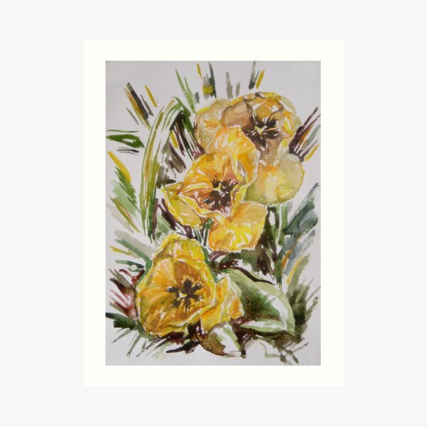 Three Tulips Art Print
