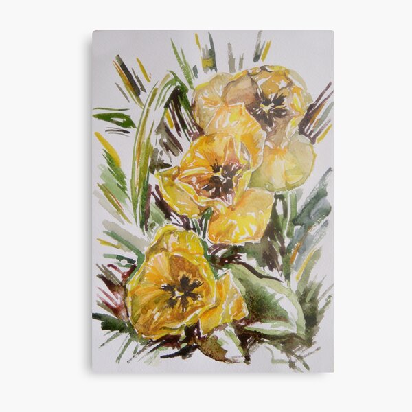 Three Tulips Metal Print