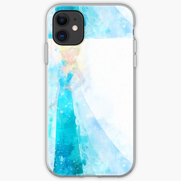 Snow Queen Inspired Watercolor iPhone Soft Case