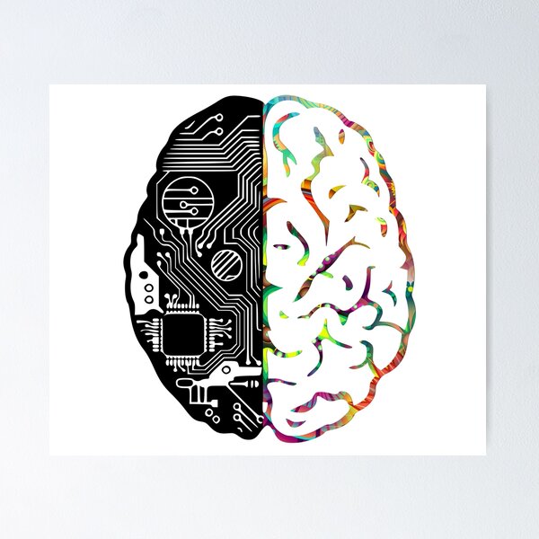 Artikel-Vorschau von Coding Brain in Black & amp; Psychedelische Farbe, designt und verkauft von 0tdesigns.