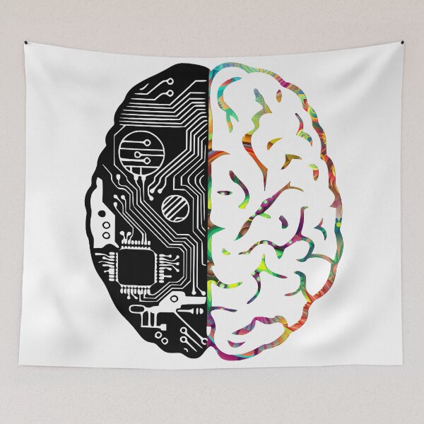 Item preview, Coding Brain in Black & Psychedelic Colour designed and sold by 0tdesigns.
