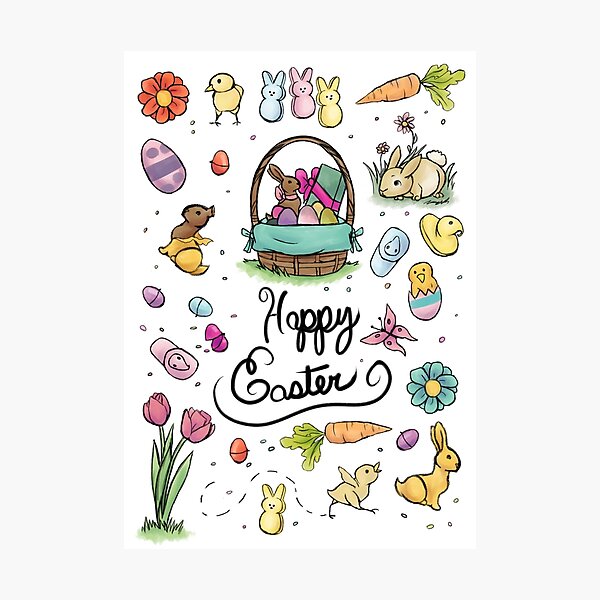 Item preview, Happy Easter Art designed and sold by TheKohakuDragon.