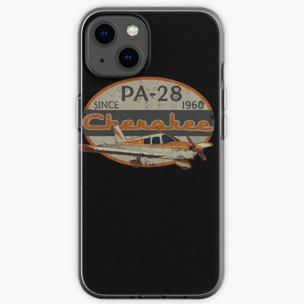 PA-28 Piper Cherokee Since 1960 Retro Vintage Design iPhone Soft Case