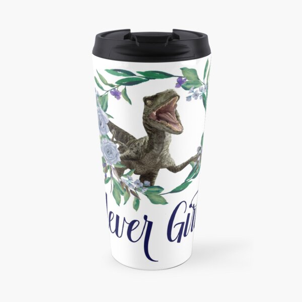Clever Girl Velociraptor Blue Travel Mug