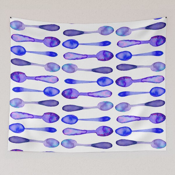 Item preview, Square of Violet Watercolor Spoons! designed and sold by KelseyLovelle.