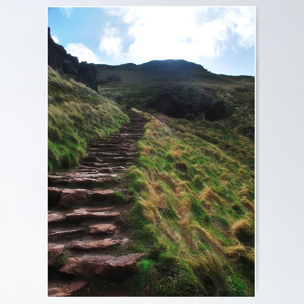 Item preview, Stairs up to King Arthurs Seat, Edinburgh designed and sold by Laura Cooper.