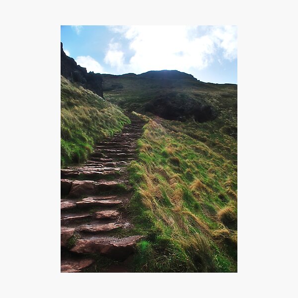 Item preview, Stairs up to King Arthurs Seat, Edinburgh designed and sold by Laura Cooper.