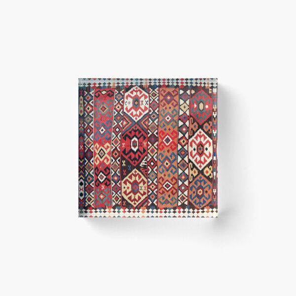 Item preview, Azeri Azerbaijan South Caucasus Kilim Print designed and sold by Vicky Brago-Mitchell®.