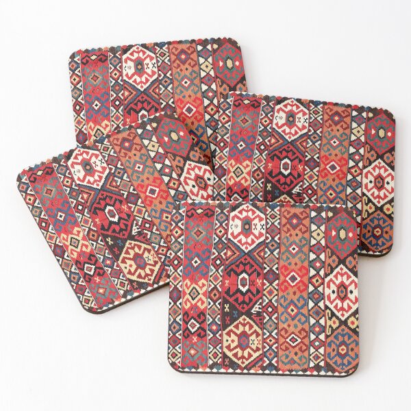 Item preview, Azeri Azerbaijan South Caucasus Kilim Print designed and sold by Vicky Brago-Mitchell®.