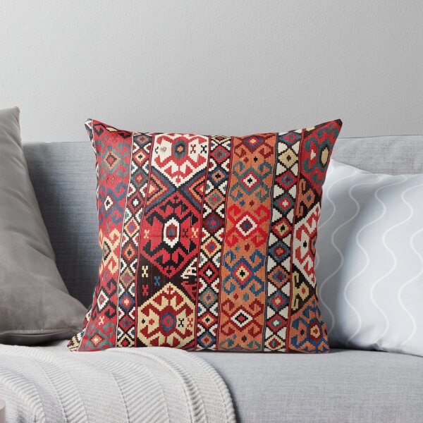 Item preview, Azeri Azerbaijan South Caucasus Kilim Print designed and sold by Vicky Brago-Mitchell®.