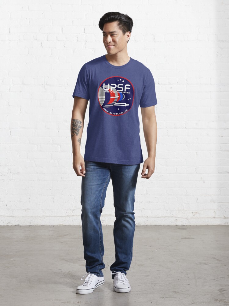 Alternate view of Space Force Logo - Prepare to Black Out Essential T-Shirt