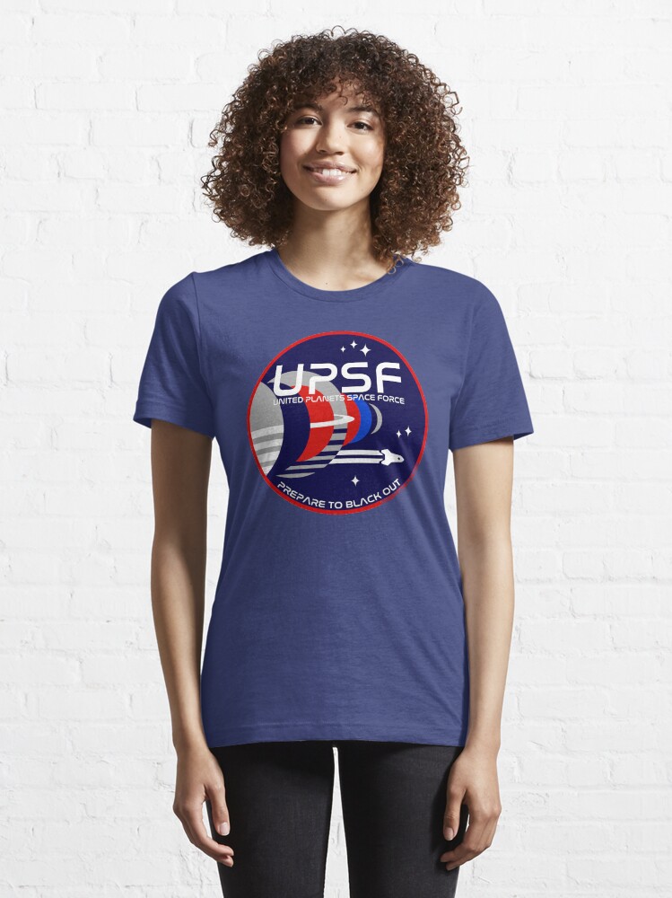 Alternate view of Space Force Logo - Prepare to Black Out Essential T-Shirt