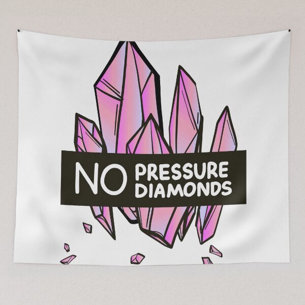 Item preview, No pressure no diamonds designed and sold by Milatoo.