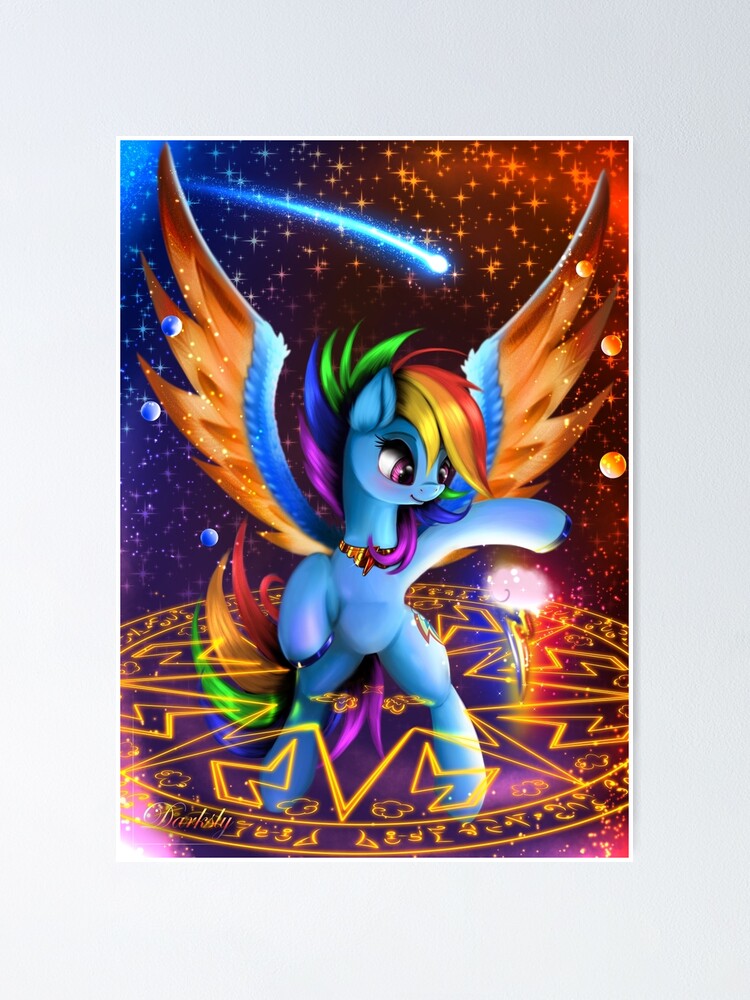 Rainbow Dash - My Little Pony Friendship is Magic Art Print Poster