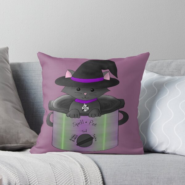 Item preview, Witchy Kitty in a Spell Pot designed and sold by Xilarae.