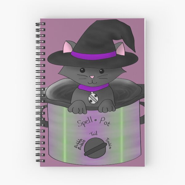 Item preview, Witchy Kitty in a Spell Pot designed and sold by Xilarae.