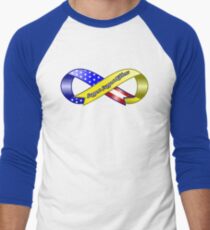 Support Support Ribbons Ribbon Men's Baseball ¾ T-Shirt