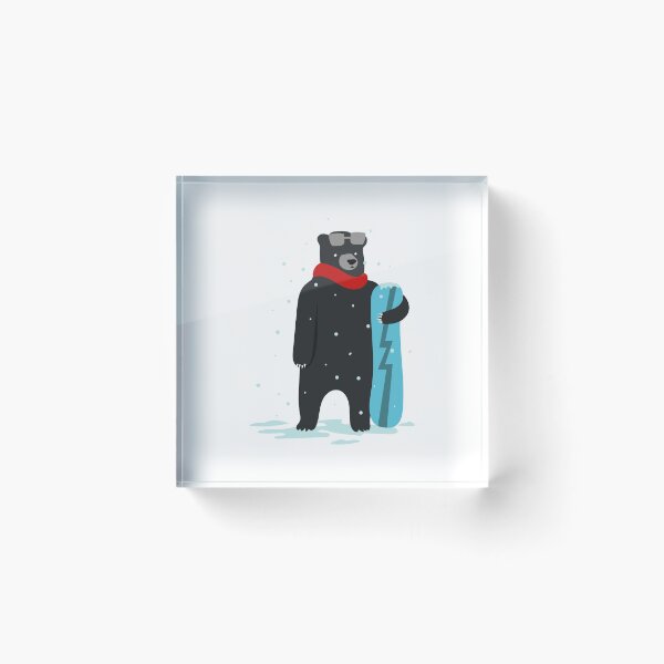 Item preview, Colles Snowboard Bear Winter Sports Freestyle Designs designed and sold by Luxara1.