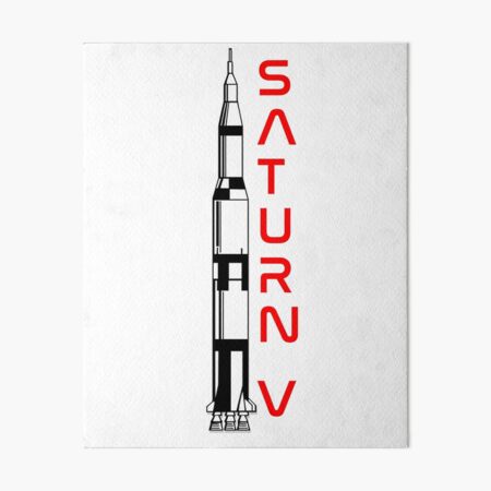 Saturn V Apollo NASA Rocket Art Board Print