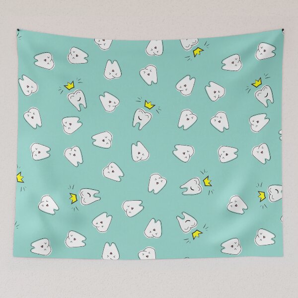 Item preview, Cute teeth Happy teeth dental braces pattern designed and sold by Milatoo.