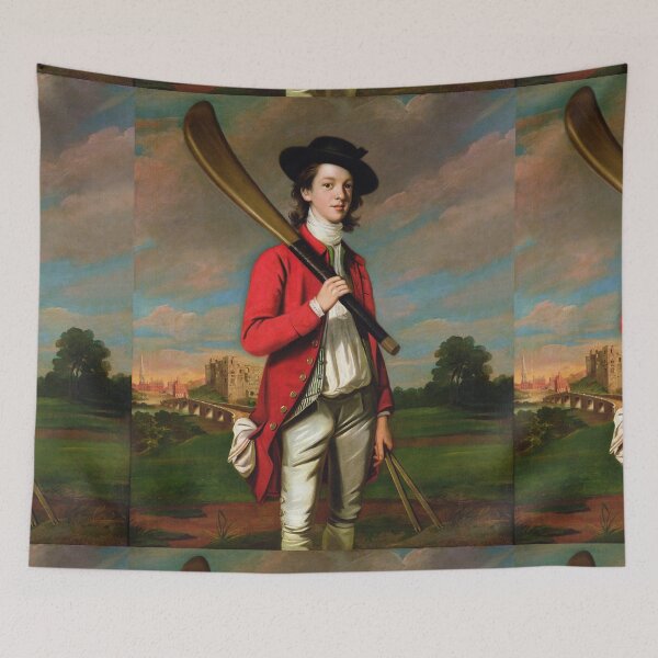 Item preview, English School, (18th_century)  The Boy with a Bat, Walter Hawkesworth Fawkes designed and sold by Vintage Designs +.