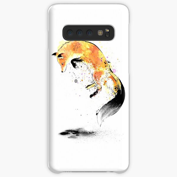 Red Fox jumping into Snow Samsung Galaxy Snap Case